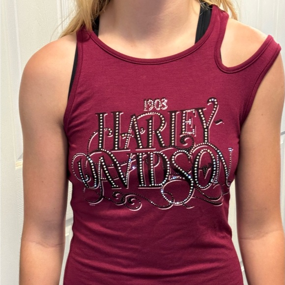 Harley-Davidson tank with embellishments, size XS - Picture 4 of 5